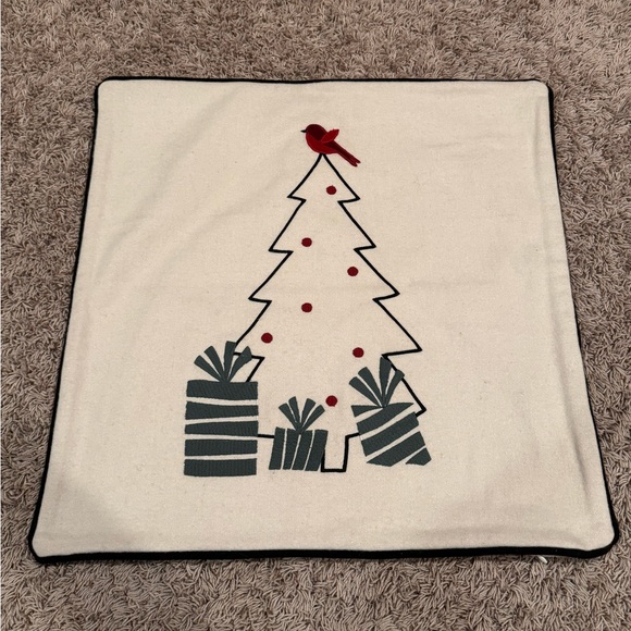 Crate and Barrel Arctic Friend Tree 23"x23" Pillow Cover by Joan Anderson - Picture 1 of 4